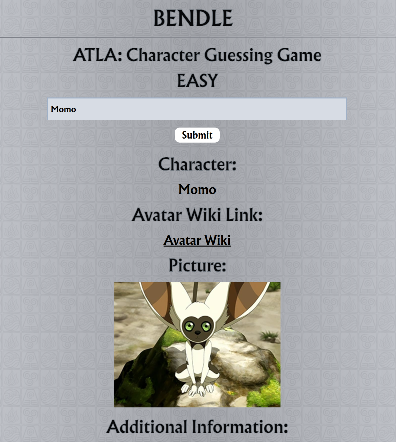 Bendle Project Screenshot